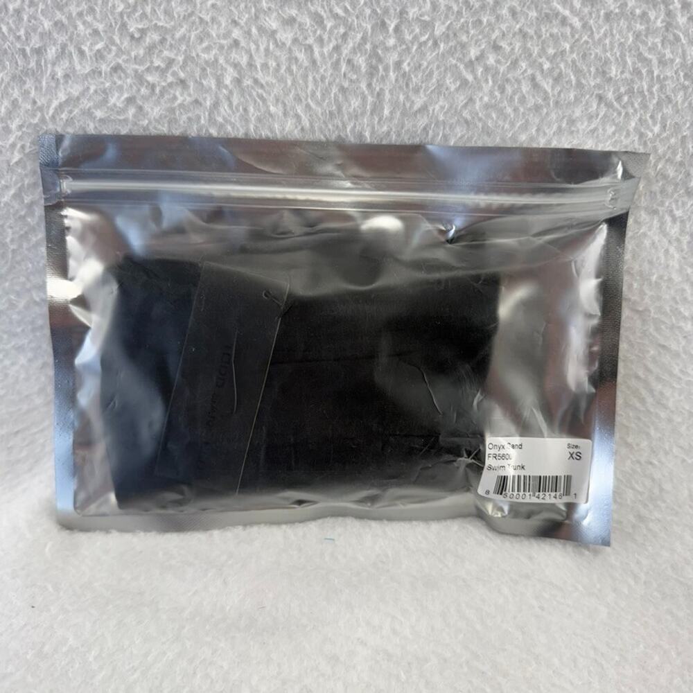 Todd Sanfield Swim Trunk Men's Extra SmallBlack Onyx Sand Brief Solid NEW - Picture 2 of 7